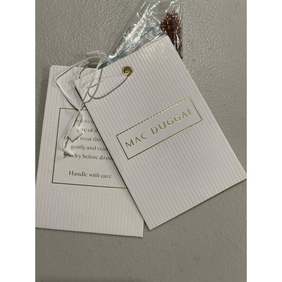 Mac Duggal Copper Beaded Sz 16W NEW Midi Embellished Dress - Picture 7 of 7